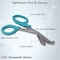 A2Z Scilab Trauma Shears 12/Pack Non-Stick 7.25 First Aid EMT Stainless Steel Utility Scissors Teal Handle A2Z-ZR875 - alternate 2